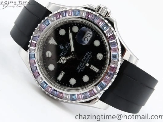 MiroTime 0422 Yacht-Master 226659 KF 1:1 Best Edition Diamonds Bezel WG Wrapped on Oysterflex Strap VR3235 (Gen Weight) Timeless 1576